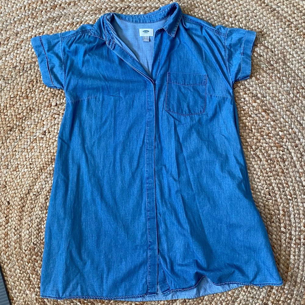 Denim Button Down Dress